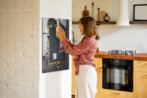 Magnetic dry erase board A stylish board for notes and photos