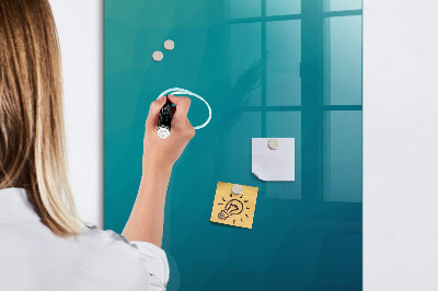 Magnetic dry erase board Modular board for notes and photos