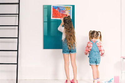 Magnetic dry erase board Modular board for notes and photos