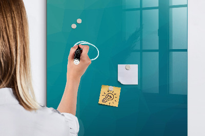 Magnetic dry erase board Modular board for notes and photos