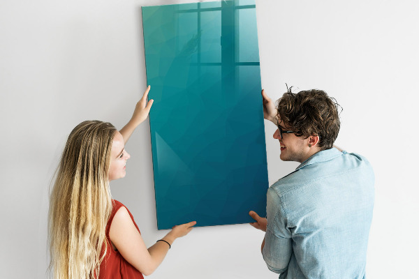Magnetic dry erase board Modular board for notes and photos