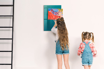 Magnetic dry erase board Modular board for notes and photos
