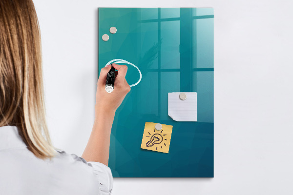 Magnetic dry erase board Modular board for notes and photos