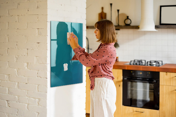 Magnetic dry erase board Modular board for notes and photos