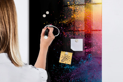 Dry erase board magnetic A colorful board for presenting photos