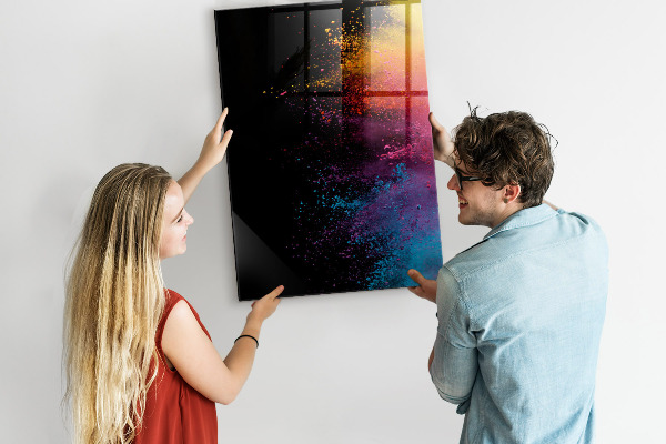 Dry erase board magnetic A colorful board for presenting photos