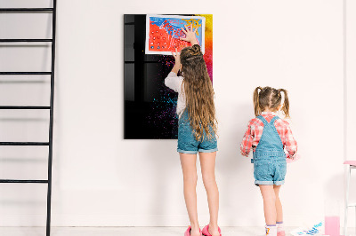 Dry erase board magnetic A colorful board for presenting photos