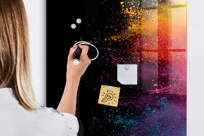 Dry erase board magnetic A colorful board for presenting photos