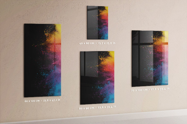 Dry erase board magnetic A colorful board for presenting photos