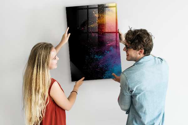 Dry erase board magnetic A colorful board for presenting photos