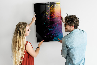 Dry erase board magnetic A colorful board for presenting photos