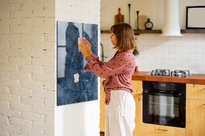 Magnetic dry erase board Modern board for notes and photos