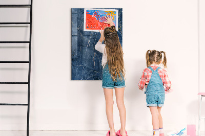 Magnetic dry erase board Modern board for notes and photos