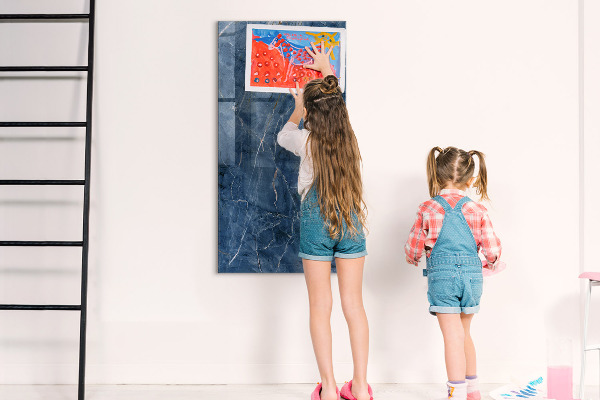 Magnetic dry erase board Modern board for notes and photos