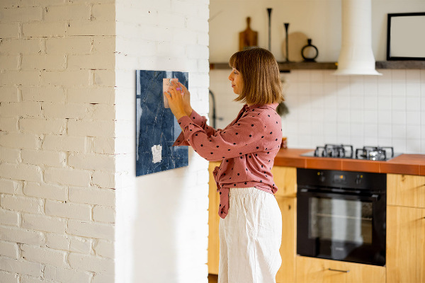 Magnetic dry erase board Modern board for notes and photos