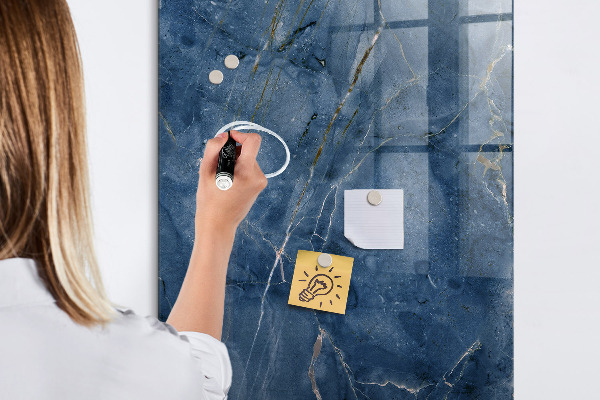 Magnetic dry erase board Modern board for notes and photos