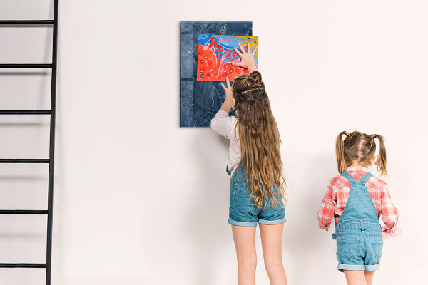 Magnetic dry erase board Modern board for notes and photos