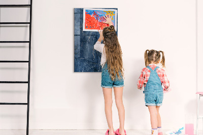 Magnetic dry erase board Modern board for notes and photos