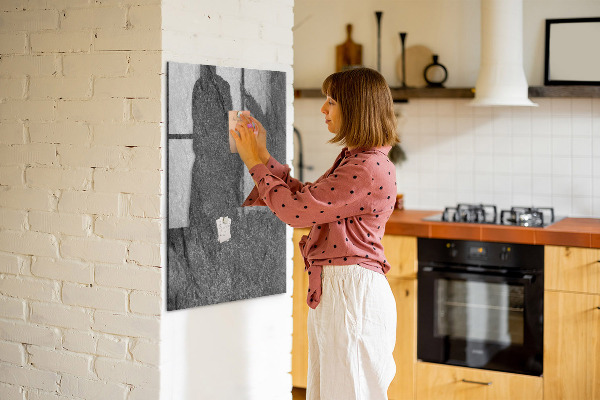 Dry erase board magnetic Modern board for notes and photos
