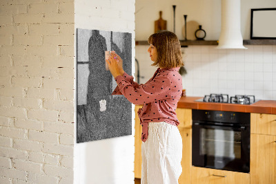 Dry erase board magnetic Modern board for notes and photos