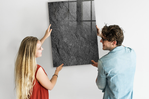 Dry erase board magnetic Modern board for notes and photos