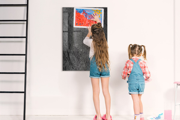 Dry erase board magnetic Modern board for notes and photos