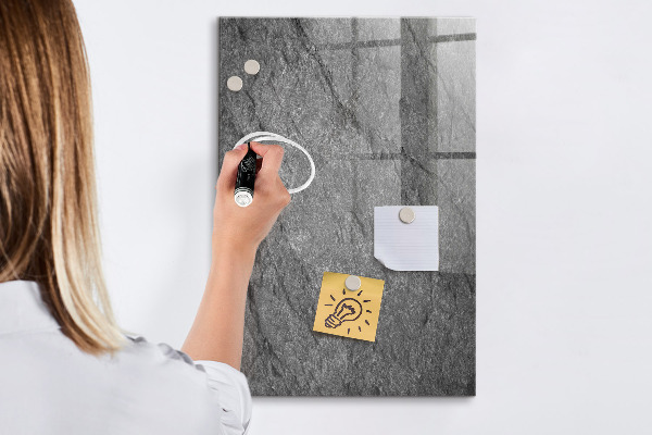 Dry erase board magnetic Modern board for notes and photos