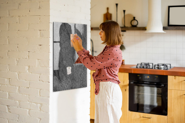 Dry erase board magnetic Modern board for notes and photos