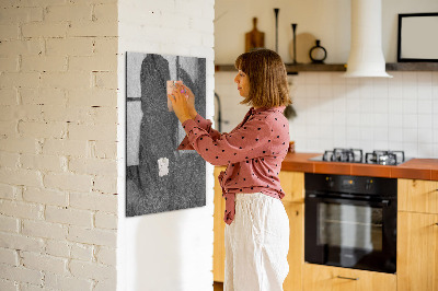 Dry erase board magnetic Modern board for notes and photos