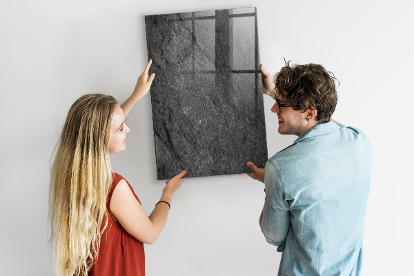 Dry erase board magnetic Modern board for notes and photos