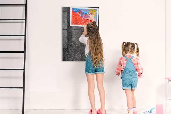 Dry erase board magnetic Modern board for notes and photos