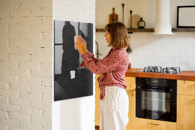Magnetic dry erase board Stylish board for photos and notes
