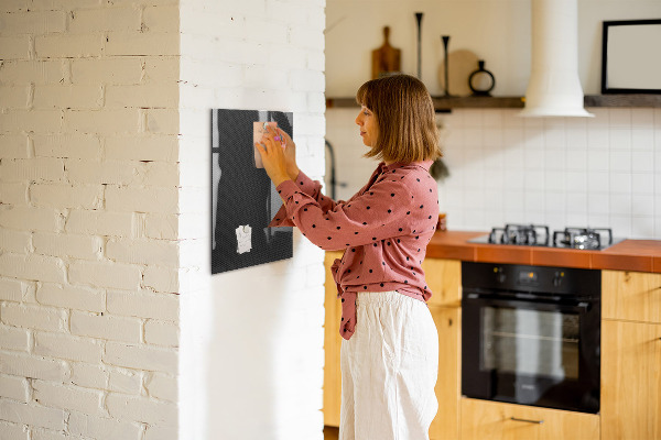Magnetic dry erase board Stylish board for photos and notes
