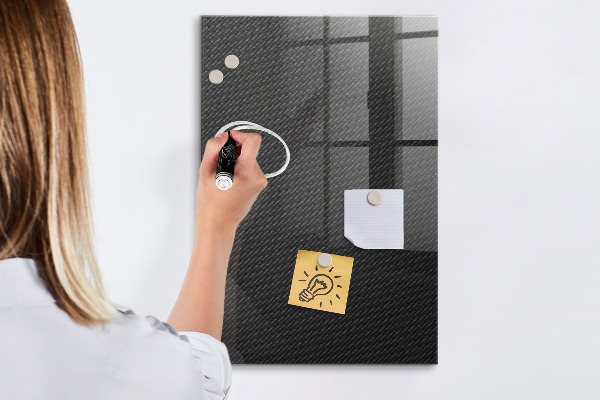 Magnetic dry erase board Stylish board for photos and notes