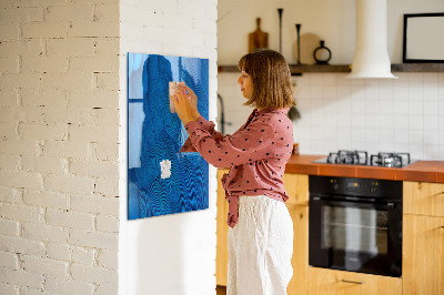 Dry erase board magnetic Blue board for photos and notes