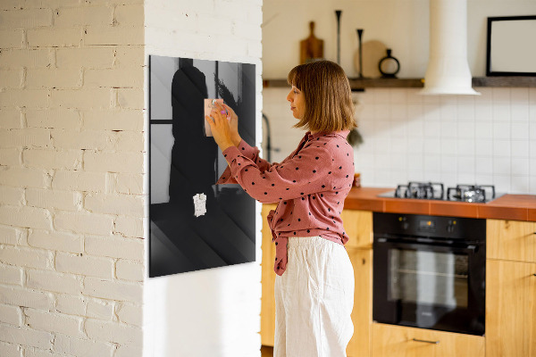 Dry erase board magnetic Modern board for notes and photos