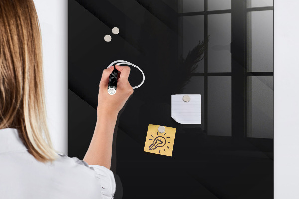 Dry erase board magnetic Modern board for notes and photos