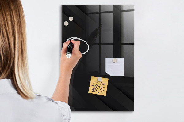 Dry erase board magnetic Modern board for notes and photos