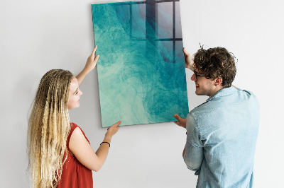 Magnetic dry erase board A colorful board for photos and notes
