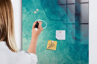 Magnetic dry erase board A colorful board for photos and notes