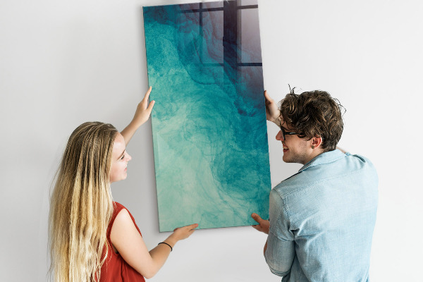 Magnetic dry erase board A colorful board for photos and notes