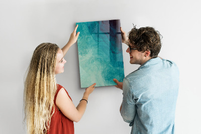 Magnetic dry erase board A colorful board for photos and notes