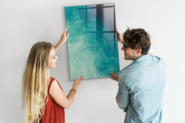 Magnetic dry erase board A colorful board for photos and notes