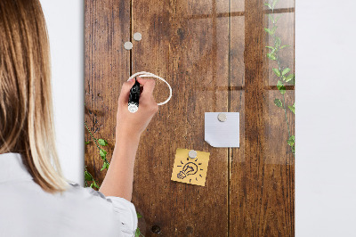 Magnetic dry erase board Stylish board for photos and notes