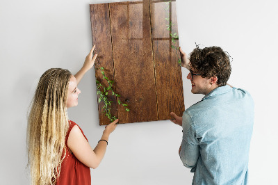 Magnetic dry erase board Stylish board for photos and notes