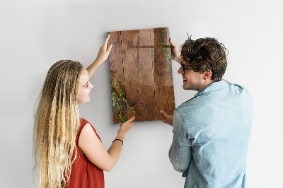 Magnetic dry erase board Stylish board for photos and notes