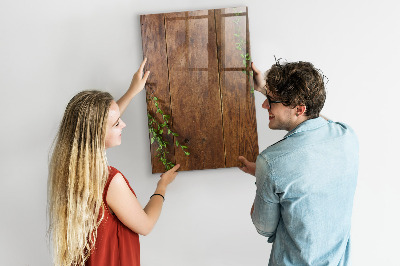 Magnetic dry erase board Stylish board for photos and notes