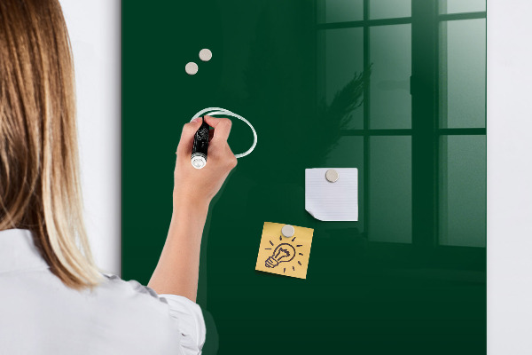 Dry erase board magnetic Magnetic board for photos and notes