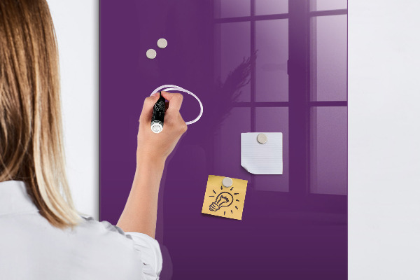 Dry erase board magnetic A colorful board for notes and photos