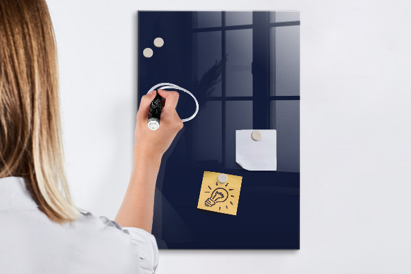 Magnetic dry erase board Modern board for notes and photos